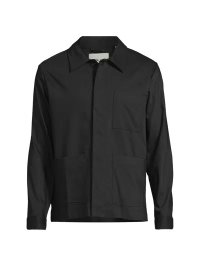 Nn07 Men's Gabe Chore Cotton-blend Jacket In Black
