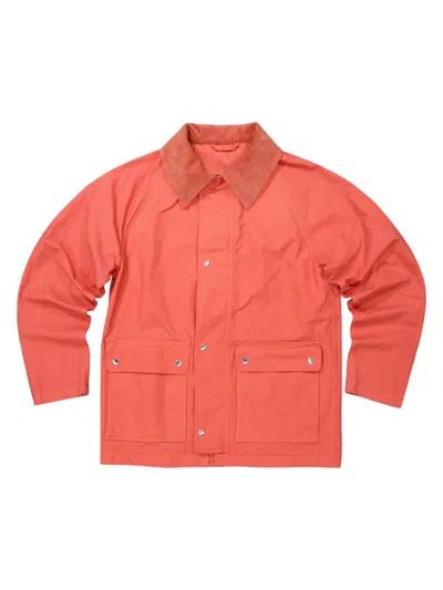 Nn07 Men's Glenn Corduroy Collar Field Jacket In Spiced Coral