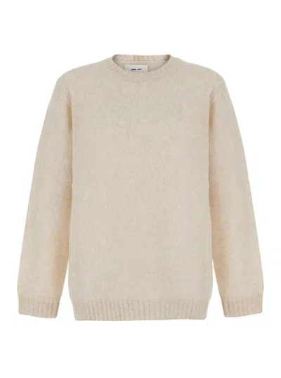 Nn07 Nn.07 Men's Merino Crew Neck Sweater In White