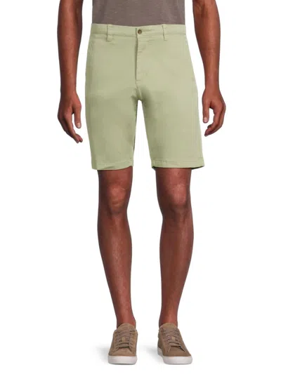 Nn07 Men's Solid Shorts In Pale Green