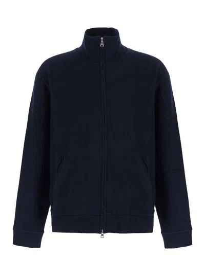 Nn07 Nn.07 Men's Wool High-neck Sweater With Long Sleeves In Blue