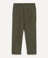 Nn07 Mens Aden Straight-leg Linen Trousers In Green
