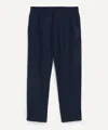 Nn07 Mens Aden Straight-leg Linen Trousers In Blue