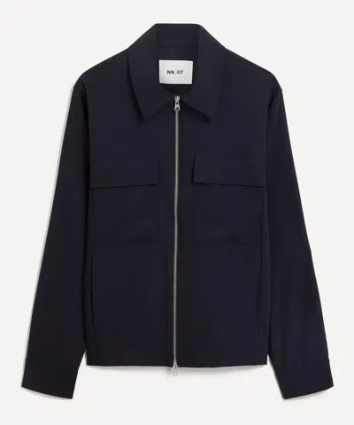 Nn07 Mens Alban 1468 Technical Hybrid Jacket In Blue