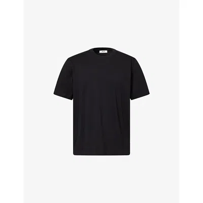 Nn07 Mens Black Adam Crew-neck Cotton T-shirt