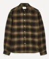 Nn07 Deon Check-pattern Flannel Shirt In Green