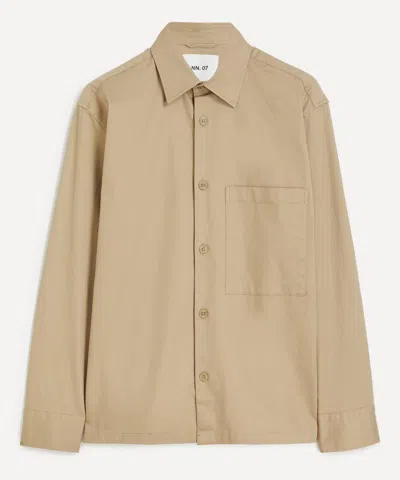 Nn07 Mens Freddy Desert Khaki Shirt In Brown