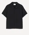 Nn07 Mens Hank Black Open Collar Shirt In Black