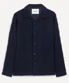 Nn07 Mens Hank Fil-coupe Jacquard Overshirt In Blue
