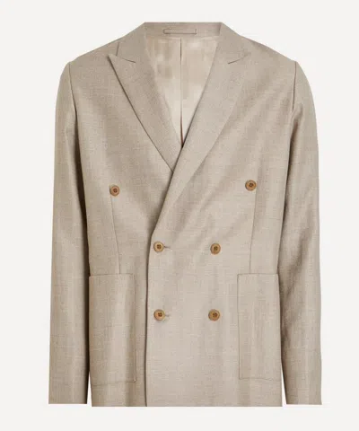 Nn07 Mens Jordin Double-breasted Blazer In Brown