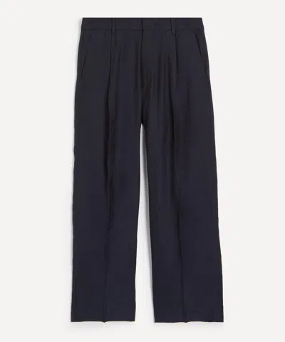 Nn07 Mens Kay Relaxed Suit Trousers In Deep Navy In Blue