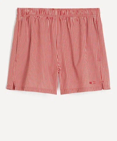 Nn07 Mens Red Stripe Holiday Shorts