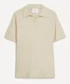 Nn07 Ryan Cotton And Linen-blend Polo Shirt In Neutrals
