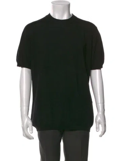 Pre-owned Nn07 Merino Wool Crew Neck T-shirt In Black