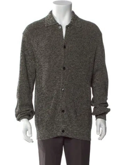 Pre-owned Nn07 Mock Neck Long Sleeve Cardigan In Black