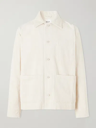 Nn07 Morgan 50004 Organic Cotton-corduroy Jacket In Neutral