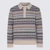 Nn07 Robbie Fair Isle Wool-blend Polo Sweater In Multi