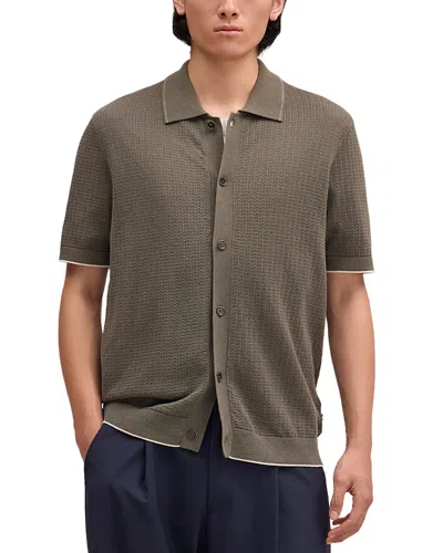 Nn07 Nalo Cardigan Shirt In Green