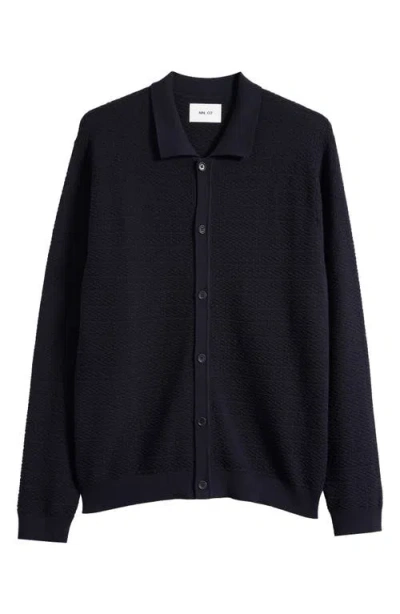 NN07 NN07 NAVI 6499 RIBBED COTTON FULL BUTTON CARDIGAN