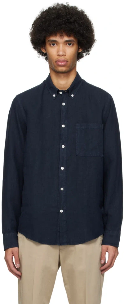 Nn07 Navy Arne 5706 Shirt In Navy Blue