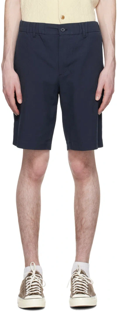 Nn07 Navy Theodore 1040 Shorts In Navy Blue