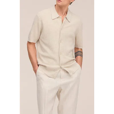 Nn07 Nolan 6695 Organic Cotton Polo Cardigan In Neutral