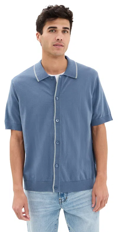 Nn07 Nolan Button Down Sweater Polo Bering Sea