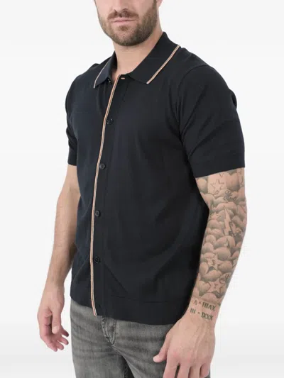 Nn07 Nolan Cotton Shirt In Blue