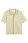 Nn07 Nolan Button Up Polo Shirt In Ecru In Ecru