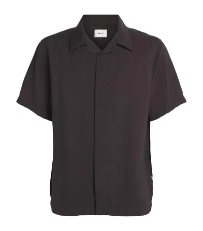 Nn07 Nn.07 Notched-collar Hank Shirt In Brown