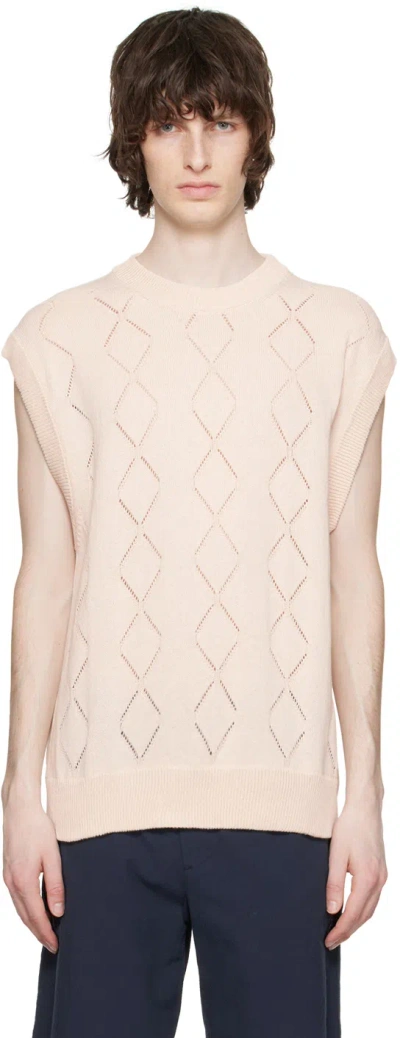 Nn07 Off-white Crewneck 6571 Vest In Ecru
