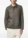 Nn07 Olav Linen Jacket In Green