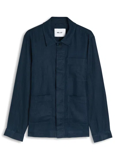 Nn07 Olav Linen Overshirt Jacket