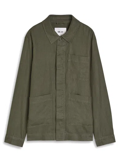 Nn07 Olav Linen Overshirt Jacket