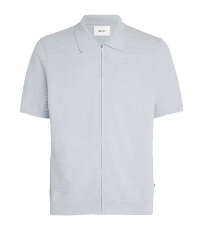 Nn07 Organic Cotton Gustav Shirt In Blue