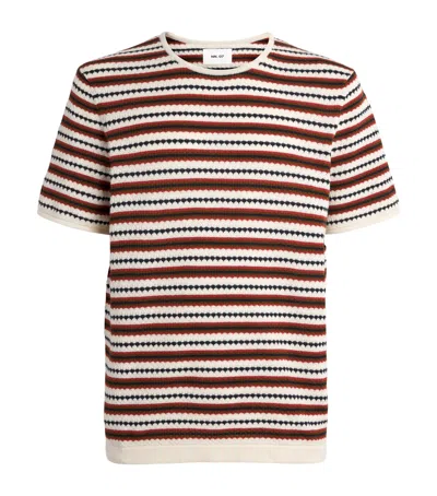 Nn07 Nn.07 Organic Cotton Knit Stripe T-shirt In Multi