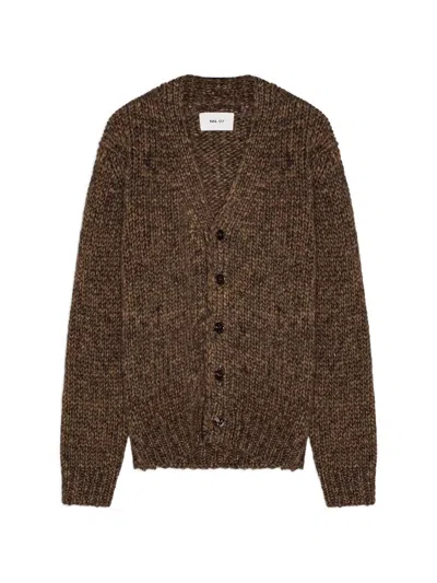 Nn07 Osky Mouline Cardigan In Brown