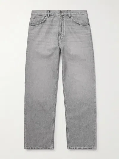Nn07 Otis 10034 Straight-leg Organic Jeans In Gray