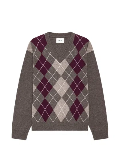 Nn07 Otto V-neck Sweater In Multi