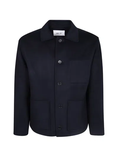 Nn07 Morgan 8447 Wool-blend Jacket In Blue
