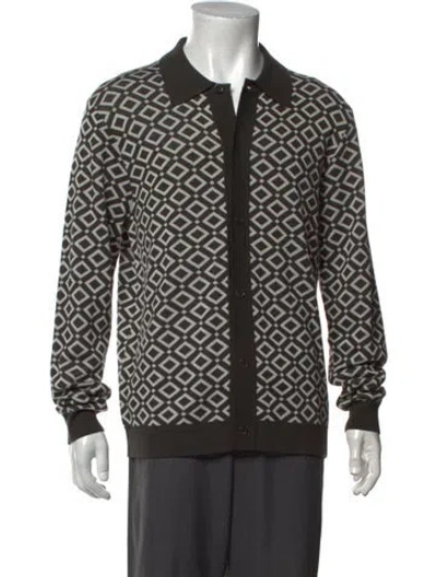 Pre-owned Nn07 Patterned Collar Cardigan In Multicolor