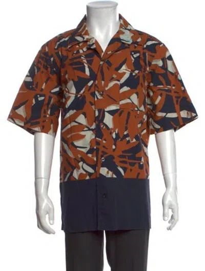 Pre-owned Nn07 Patterned Short Sleeve Shirt In Blue