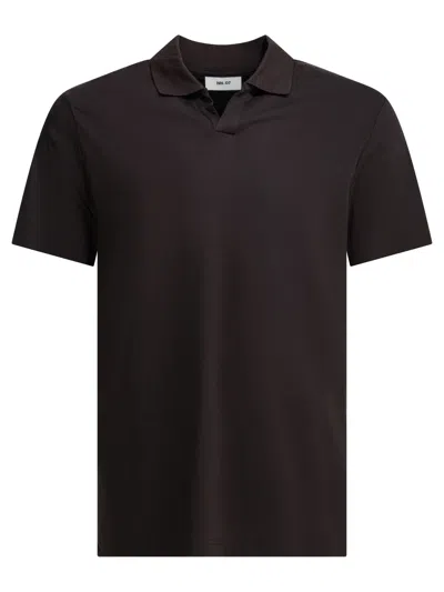 Nn07 Nn.07 "paul" Buttonless Polo Shirt In Brown