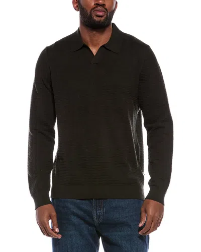 Nn07 Paul 60019 Ribbed Organic Cotton Polo Shirt In Green