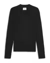 Nn07 Paul Ribbed Open Collar Polo Sweater In Black