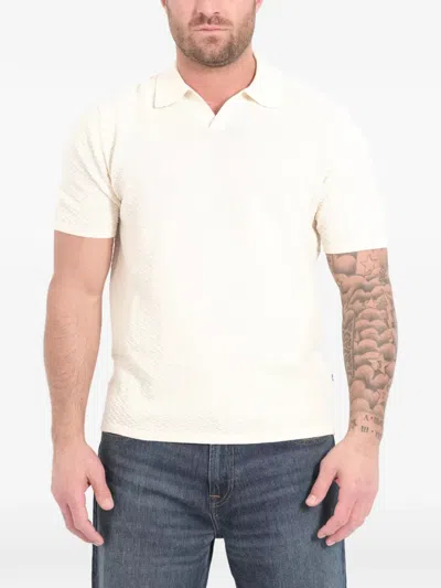 Nn07 Paul Ss Textured T-shirt In White