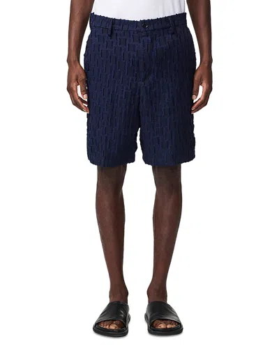 Nn07 Paw 5025 Relaxed Fit Shorts In Blue