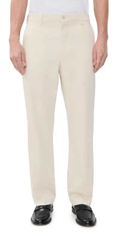 Nn07 Paw Relaxed Trousers 32 Ivory In White