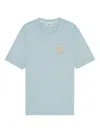 Nn07 Pedro Flower-embroidered T-shirt In Blue