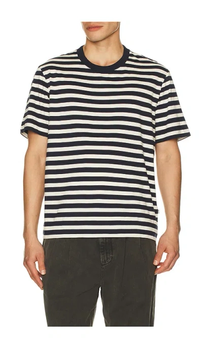 Nn07 Pedro Tee In Navy Stripe